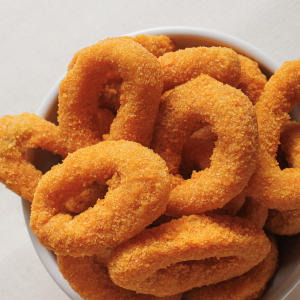 Rabas rebozadas de calamar ( 100gr)