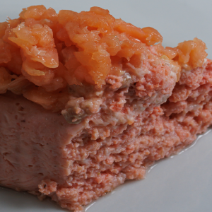 Budin souffle de salmón Rosado sin harinas